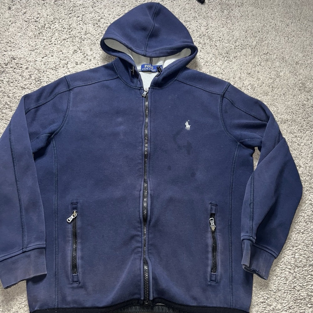 Polo‎ Ralph Lauren Men's Double Knit Full Zip Hoodie Size Medium